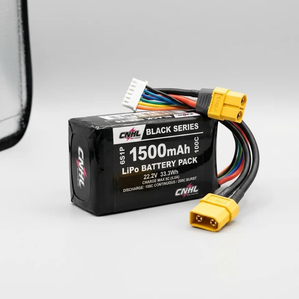 Li-Po аккумулятор CNHL Black Series / Speedy Pizza 6S 1300–1500 мА·ч 100C — фото 1