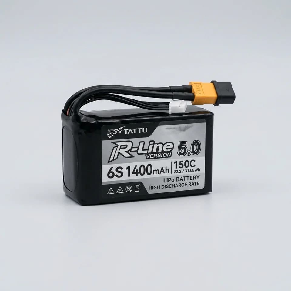 Li-Po аккумулятор Tattu R-Line Version 5.0 6S 1400 / 1500 мА·ч (150C) — фото 1